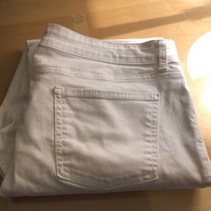 Eileen Fisher White Organic Cotton Pants size 12